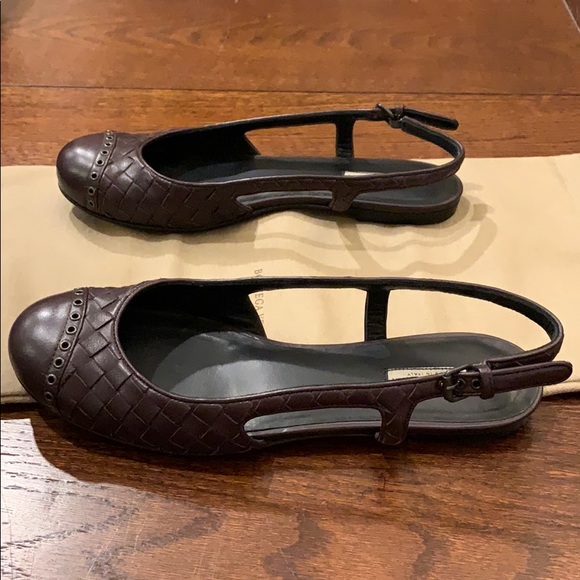 Bottega Veneta Intrecciato Slingback Flats - Picture 6 of 11